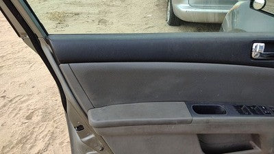 08-09 Sentra Driver Left Front Door Trim Panel With Master Switch Charcoal W