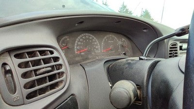 1997-2004 Ford F150 Trim Bezel Around Speedometer Oem Dash Surround Panel Gray