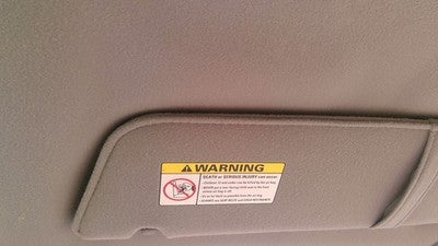 2000-2002 Ford Ranger Passenger Right Sun Visor Oem Gray Yl5z1004104aab