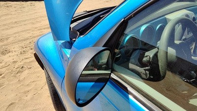 2007-2008 Pt Cruiser Driver Left Side Mirror Door Mounted Oem Blue Pqd 5067451Ab