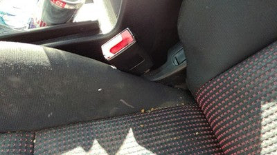 04 05 Mazda 3 Driver Left Front Seat Belt Buckle Receiver Oem Black Bp4k57l8002