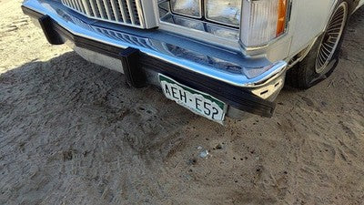 1980-1987 Mercury Grand Marquis Chrome Front Bumper With Brackets Assembly Oem