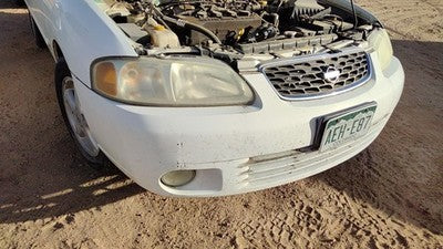 2000-2003 Nissan Sentra Front Bumper Cover Assembly Oem White Qm1 Gxe F20225m125