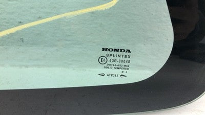 02-05 Honda Civic Hatchback Si Driver Left Rear Quarter Glass Back Side Window