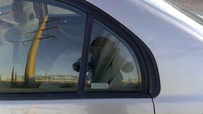 2001-2005 Honda Civic Driver Left Rear Vent Window Back Door Glass With Frame