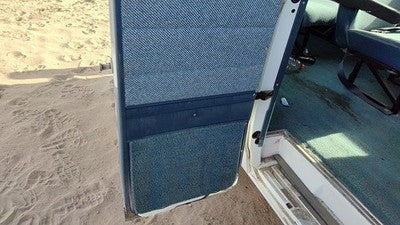 1995 Gmc Van 3500 Passenger Right Rear Door Trim Panel Back Blue