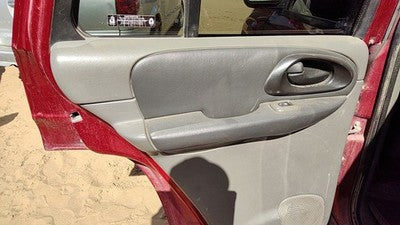 02-04 Trail Blazer Driver Left Rear Inside Door Trim Panel Back Dark Pewter 922