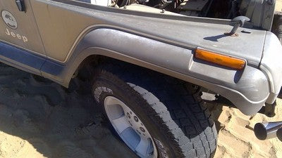 89 Jeep Wrangler Yj Passenger Right Front Fender Flare Oem Wheel Moulding Brown
