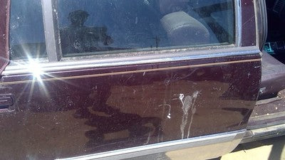 93 Cadillac Fleetwood Passenger Right Rear Moulding Door Back Trim Upper Chrome