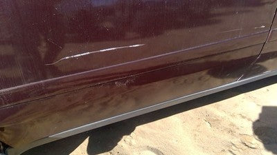 2006-2009 Trail Blazer Driver Left Front Moulding From Door Trim Strip Red 49U