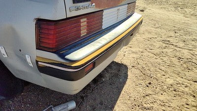 1985-1987 Pontiac Sunbird Rear Bumper Cover Assembly Oem Back Silver 10026826