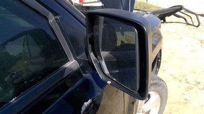 2016-2017 Jeep Patriot Passenger Right Side Mirror Door Mounted Oem Black