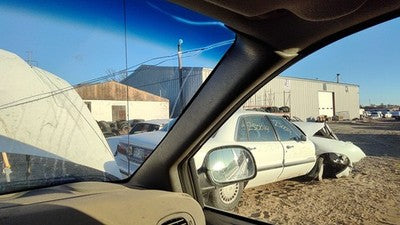 2001 Grand Caravan Passenger Right A Pillar Trim Windshield Post Panel Gray E7l5