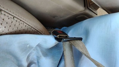 1993 Ford Explorer Driver Left Front Seat Belt Buckle Receiver Oem Tan