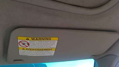 2001-2002 Subaru Forester Passenger Right Sun Visor Oem Gray 92010Fc120ne
