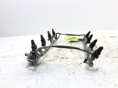 1991-1997 Ford F250 Complete Fuel Rail With Injectors Set Loaded Oem 7.5L 460