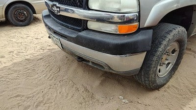 99-02 Chevy Silverado 2500 Hd Front Bumper With Brackets Assembly Oem Pewter 11U