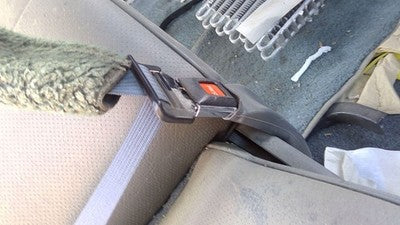 1993 Ford Van E150 Passenger Right Front Seat Belt Buckle Female Receiver Gray