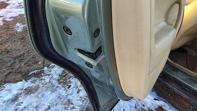 00-05 Vw Passat Driver Left Rear Door Latch With Rods/Cables Oem Back