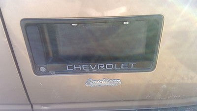 1995 Chevy Astro License Plate Trim Surround Panel Oem Tail Trunk Finish