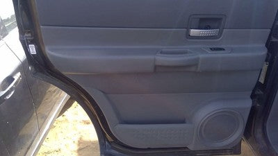04-06 Dodge Durango Driver Left Rear Inside Door Trim Panel Only Back Gray D5
