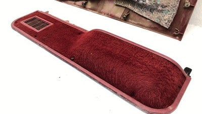 1989 Ford F150 Driver Left Front Door Trim Panel Red Oem