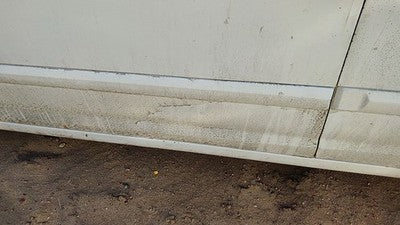 01-03 Hyundai Elantra Driver Left Front Moulding From Door Oem Trim Strip White