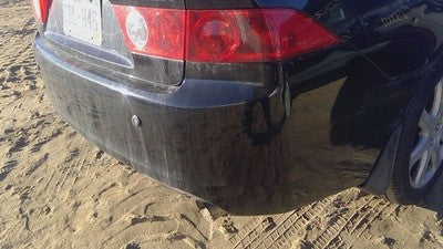 2004 05 Acura Tsx Rear Bumper Cover Assembly Oem Back Black B-92P 4715Seaca90zz