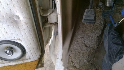 1979 Ford Van E250 Driver Left Lower Kick Trim Panel Oem Brown