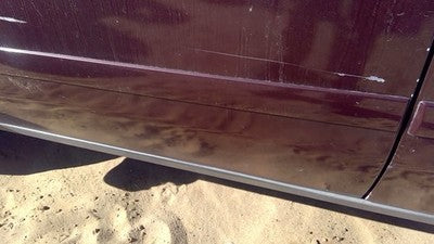 2006-2009 Trail Blazer Driver Left Front Moulding From Door Trim Strip Red 49U