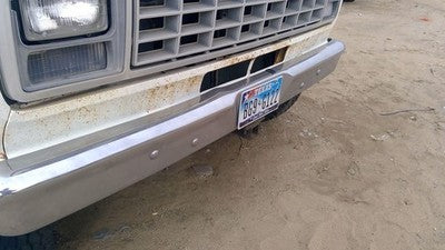1975-1991 Ford Van E250 Chrome Front Bumper With Mount Brackets Oem E3uz17757b