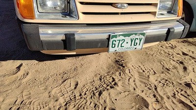 1984-1985 Ford Tempo Front Bumper Assembly Aluminum With Brackets Oem E43z17757j