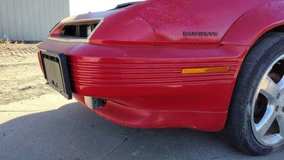 1991-1995 Grand Prix Front Bumper Cover Assembly Oem Red 2 Door 10252361