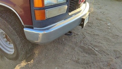 1988-2000 Gmc Sierra 2500 Chrome Front Bumper With Mount Brackets Oem 15680830