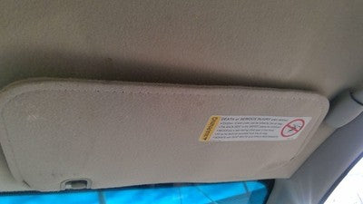 1998 Saturn Sw2 Passenger Right Sun Visor Oem Gray