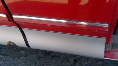97 98 Ford F150 Passenger Right Rear Moulding From Door Oem Back Trim Strip Red
