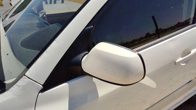 2007-2009 Mazda 3 Driver Left Side Mirror Door Mounted Oem White 34K