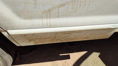 02-05 Explorer Passenger Right Rear Moulding From Door Back Trim Strip White Yz