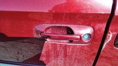 2001-07 Town & Country Driver Left Front Outside Door Handle Oem Inferno Red Prh