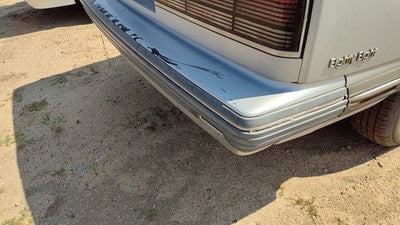1990-1991 Olds 88 Rear Bumper Cover Assembly Oem Back Gray 25556243