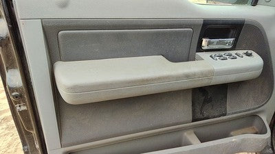 2006-2007 Ford F150 Driver Left Front Door Trim Panel With Master Switch Gray Me