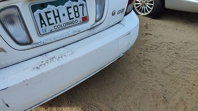 2000-2003 Nissan Sentra Rear Bumper Cover Assembly Oem Back White Qm1 H50225m025