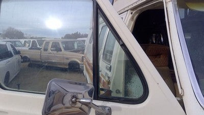 75-84 Van E250 Passenger Right Front Vent Window Small Door Glass With Frame