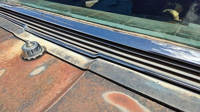 1964 Ford Thunderbird Coupe Chrome Trim Below Back Glass Oem Moulding