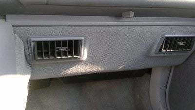 88-92 2 Door Passenger Lower Dash Under Column Knee Bolster Trim Panel Gray