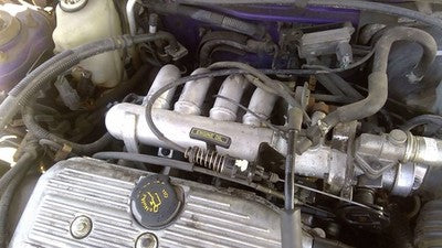 91-96 Ford Escort Intake Manifold Fuel Injector Rail Harness Throttle Body 1.9L