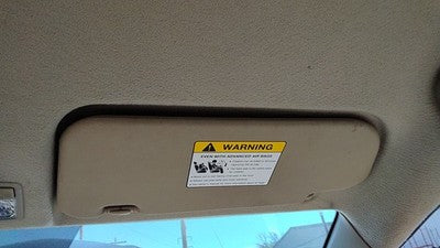 2004-2009 Mazda 3 Passenger Right Sun Visor Oem Beige Br7 Ban869270c77