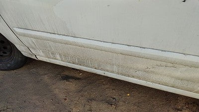 01-03 Hyundai Elantra Driver Left Front Moulding From Door Oem Trim Strip White