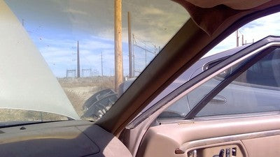1994 Olds Eighty Eight Passenger Right A Pillar Trim Windshield Post Panel Tan