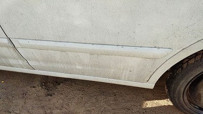 01-03 Hyundai Elantra Driver Left Rear Moulding From Door Back Trim Strip White
